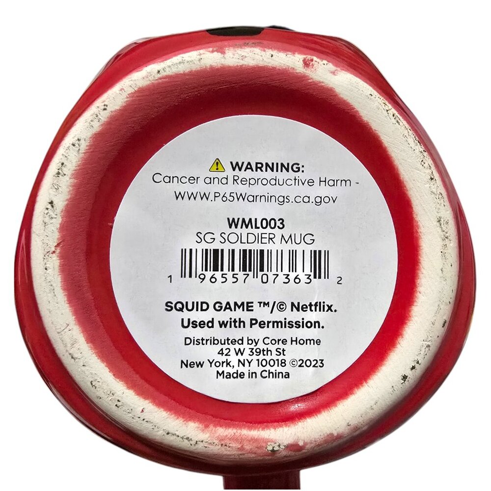 Squid Game Coffee Mug 18 oz Ceramic Microwave Dishwasher Safe Square Red Guard - Picture 6 of 6